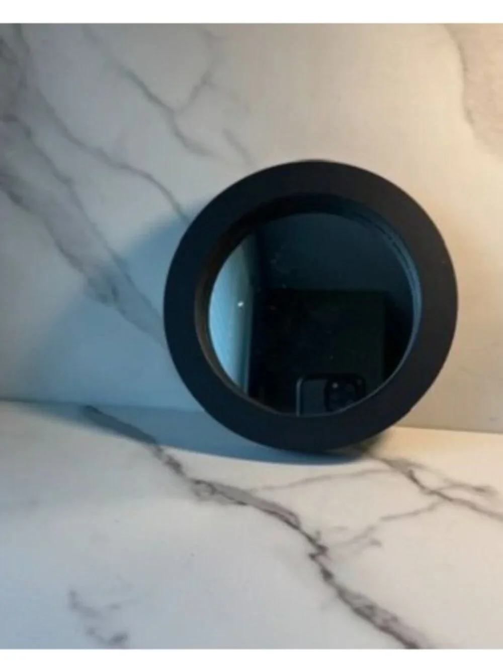 Small Round Black Mirror, Gallery Wall Piece